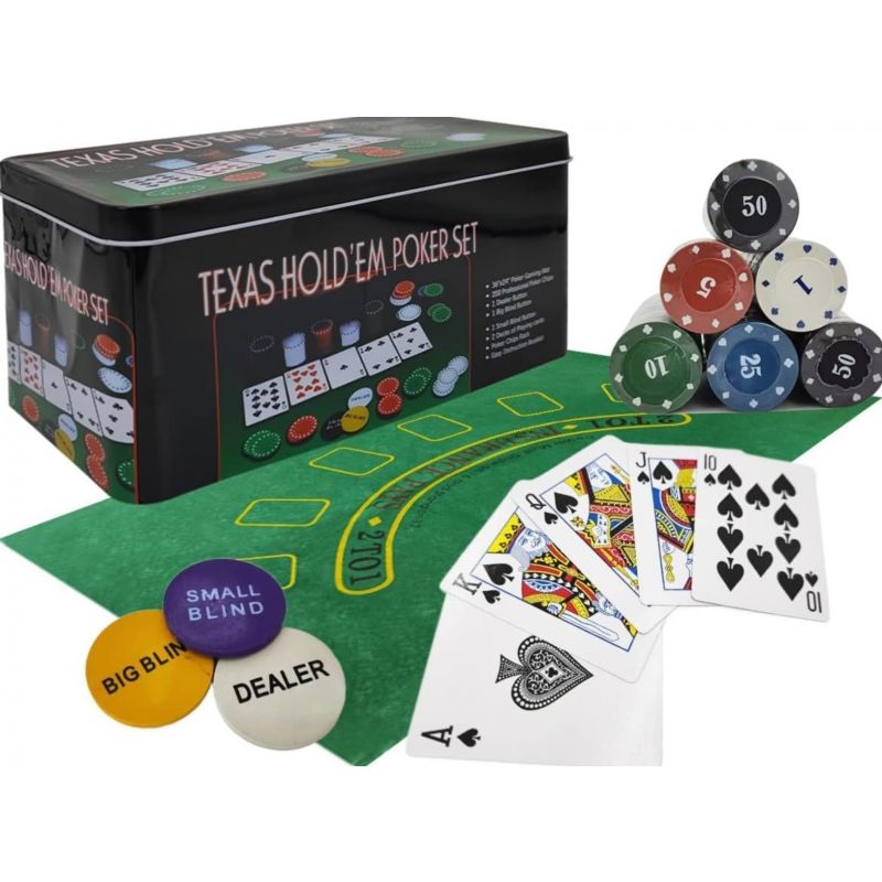 Pegasi pokerset 200 chips in blik 